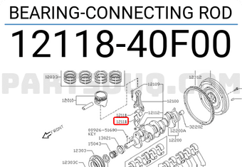 Nissan 1211840F00 BEARING-CONNECTING ROD