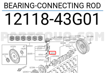 Nissan 1211843G01 BEARING-CONNECTING ROD