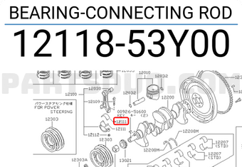 Nissan 1211853Y00 BEARING-CONNECTING ROD