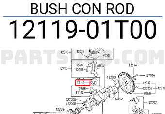 Nissan 1211901T00 BUSH CON ROD