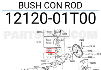 Nissan 1212001T00 BUSH CON ROD
