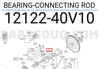 Nissan 1212240V10 BEARING-CONNECTING ROD