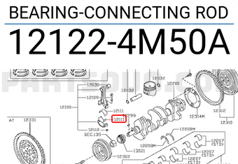 Nissan 121224M50A BEARING-CONNECTING ROD