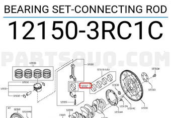 Nissan 121503RC1C BEARING SET-CONNECTING ROD