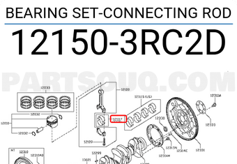 Nissan 121503RC2D BEARING SET-CONNECTING ROD