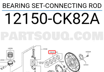 Nissan 12150CK82A BEARING SET-CONNECTING ROD