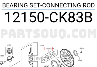 Nissan 12150CK83B BEARING SET-CONNECTING ROD