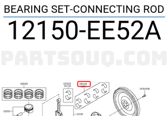 Nissan 12150EE52A BEARING SET-CONNECTING ROD