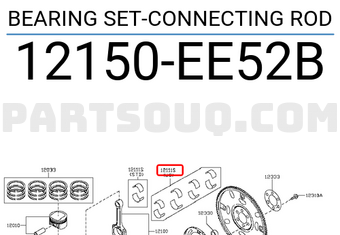 Nissan 12150EE52B BEARING SET-CONNECTING ROD