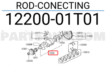 Nissan 1220001T01 ROD-CONECTING