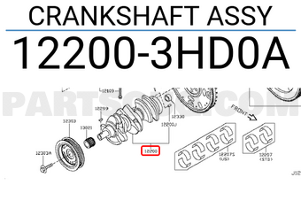 Nissan 122003HD0A CRANKSHAFT ASSY