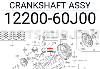 Nissan 1220060J00 CRANKSHAFT ASSY