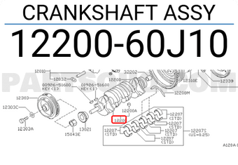 Nissan 1220060J10 CRANKSHAFT ASSY