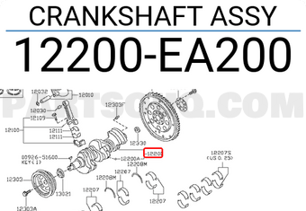 Nissan 12200EA200 CRANKSHAFT ASSY