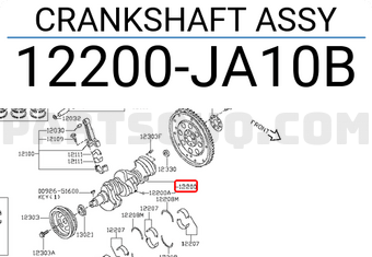 Nissan 12200JA10B CRANKSHAFT ASSY