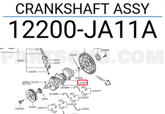 Nissan 12200JA11A CRANKSHAFT ASSY