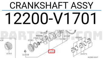 Nissan 12200V1701 CRANKSHAFT ASSY