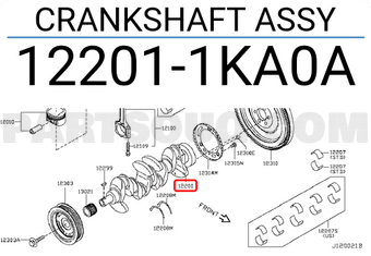 Nissan 122011KA0A CRANKSHAFT ASSY