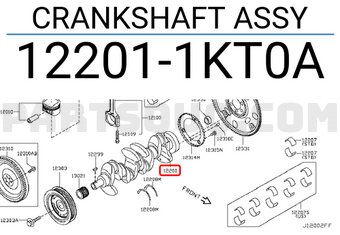 Nissan 122011KT0A CRANKSHAFT ASSY