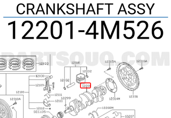 Nissan 122014M526 CRANKSHAFT ASSY