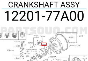 Nissan 1220177A00 CRANKSHAFT ASSY