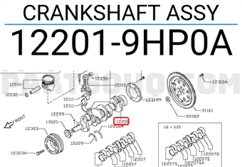 Nissan 122019HP0A CRANKSHAFT ASSY