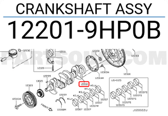 Nissan 122019HP0B CRANKSHAFT ASSY