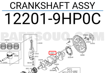 Nissan 122019HP0C CRANKSHAFT ASSY