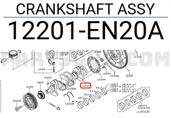 Nissan 12201EN20A CRANKSHAFT ASSY