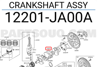 Nissan 12201JA00A CRANKSHAFT ASSY