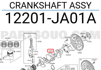 Nissan 12201JA01A CRANKSHAFT ASSY