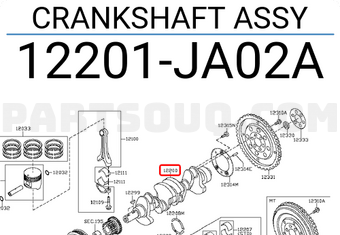 Nissan 12201JA02A CRANKSHAFT ASSY