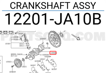 Nissan 12201JA10B CRANKSHAFT ASSY