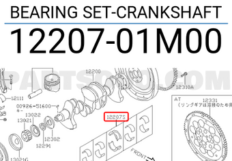 Nissan 1220701M00 BEARING SET-CRANKSHAFT