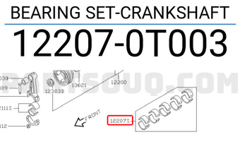 Nissan 122070T003 BEARING SET-CRANKSHAFT