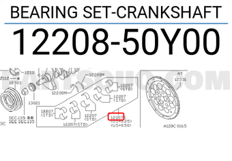 Nissan 1220850Y00 BEARING SET-CRANKSHAFT