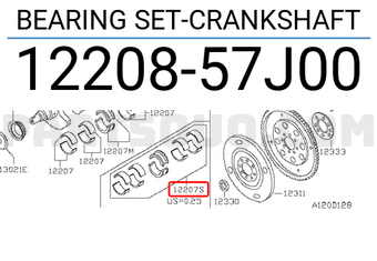 Nissan 1220857J00 BEARING SET-CRANKSHAFT