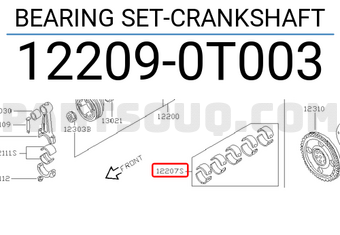 Nissan 122090T003 BEARING SET-CRANKSHAFT