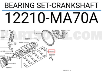 Nissan 12210MA70A BEARING SET-CRANKSHAFT
