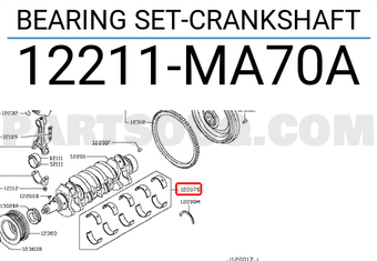 Nissan 12211MA70A BEARING SET-CRANKSHAFT