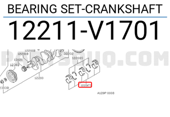 Nissan 12211V1701 BEARING SET-CRANKSHAFT