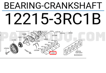 Nissan 122153RC1B BEARING-CRANKSHAFT