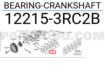 Nissan 122153RC2B BEARING-CRANKSHAFT