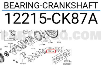 Nissan 12215CK87A BEARING-CRANKSHAFT