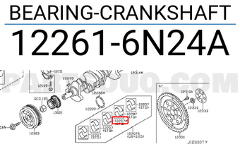 Nissan 122616N24A BEARING-CRANKSHAFT