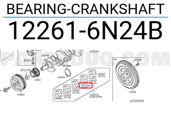 Nissan 122616N24B BEARING-CRANKSHAFT