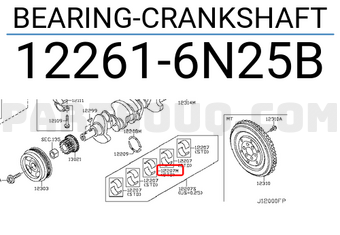 Nissan 122616N25B BEARING-CRANKSHAFT