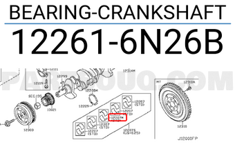 Nissan 122616N26B BEARING-CRANKSHAFT