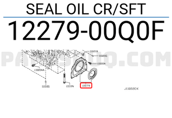 Nissan 1227900Q0F SEAL OIL CR/SFT