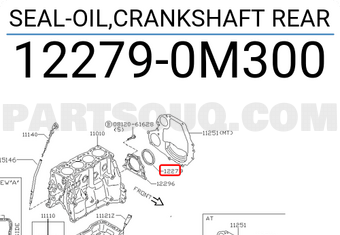 Nissan 122790M300 SEAL-OIL,CRANKSHAFT REAR